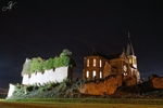Eclairage des vitraux et des vestiges du Château-fort.